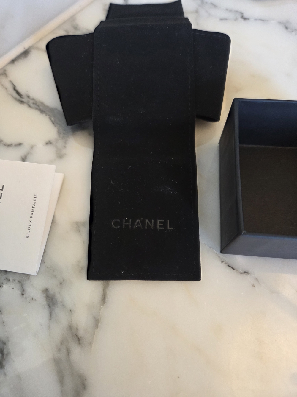 CHANEL Pink Camellia Logo Gold-Tone Stud Earrings Opalesque Swirl Statement Stud - Picture 4 of 15